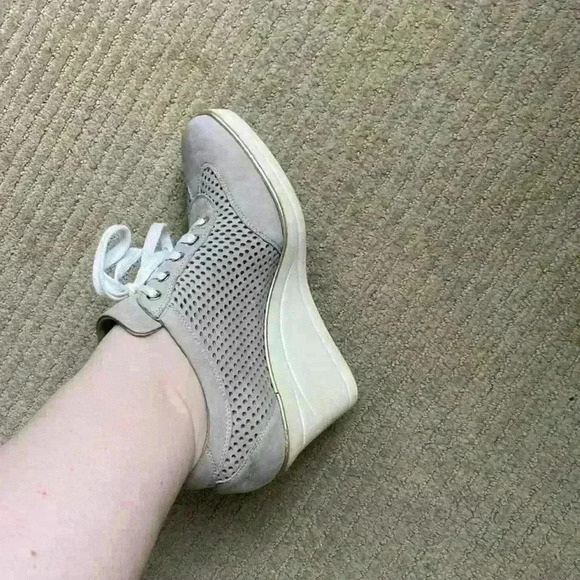 Platform Leather Sneaker Shoe high platform sneaker shoe size 38 EUR. - Picture 13 of 15